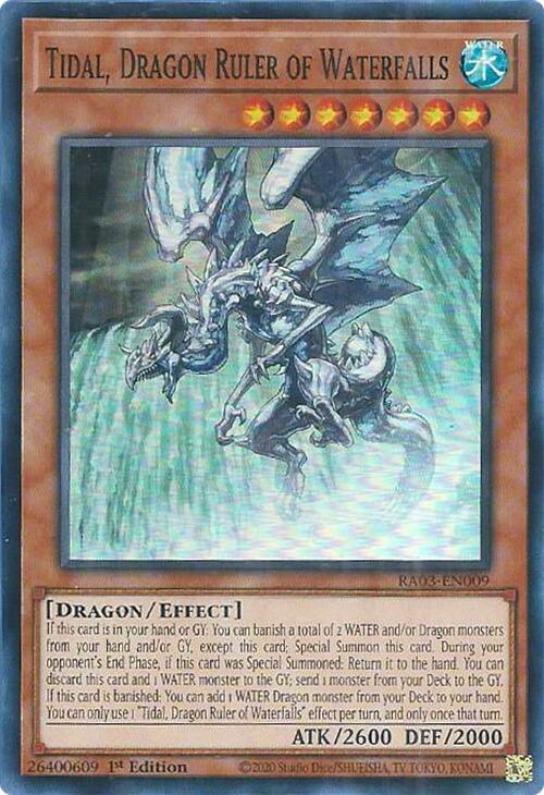 Tidal, Dragon Ruler of Waterfalls [RA03-EN009] Super Rare | GnG Games