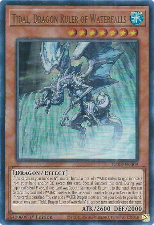 Tidal, Dragon Ruler of Waterfalls (UR) [RA03-EN009] Ultra Rare | GnG Games