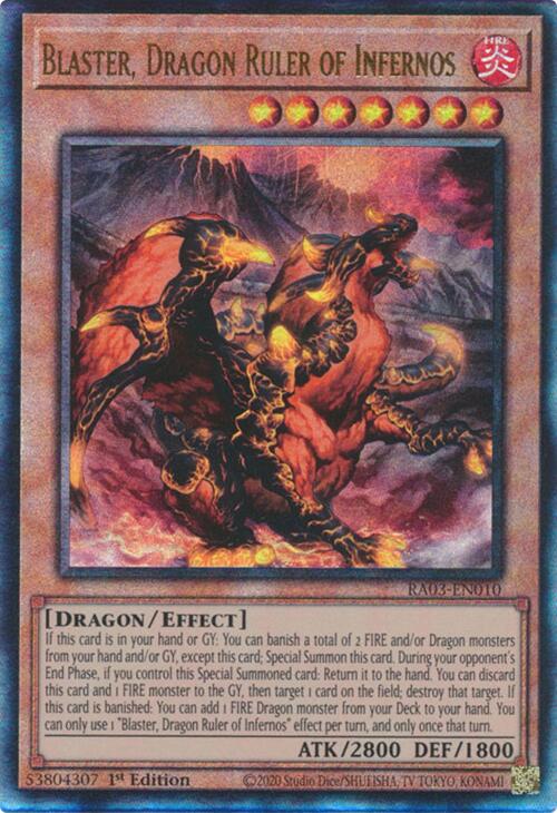 Blaster, Dragon Ruler of Infernos (UTR) [RA03-EN010] Prismatic Ultimate Rare | GnG Games