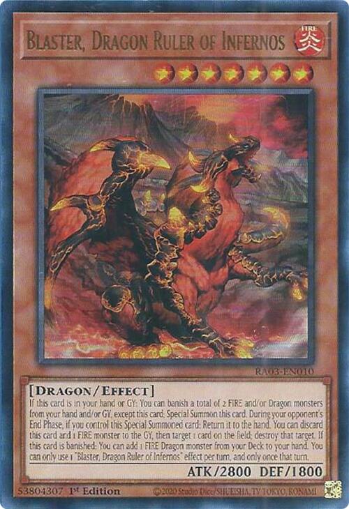 Blaster, Dragon Ruler of Infernos (UR) [RA03-EN010] Ultra Rare | GnG Games