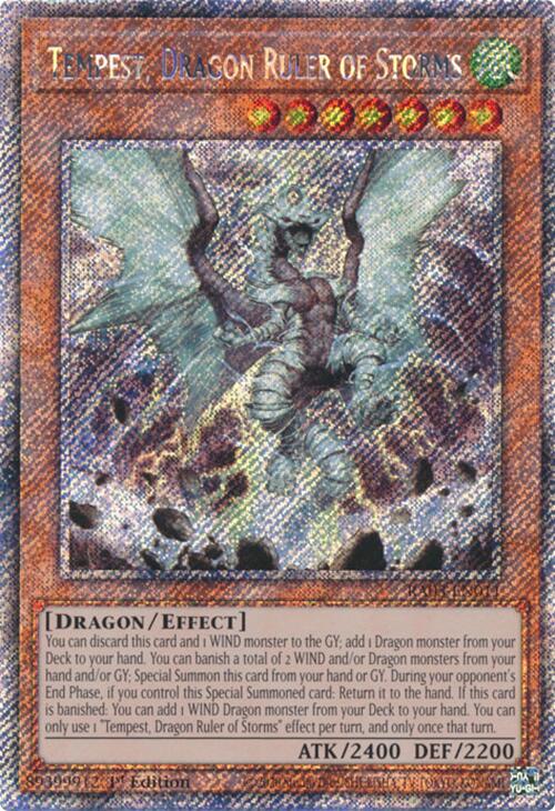 Tempest, Dragon Ruler of Storms (Platinum Secret Rare) [RA03-EN011] Platinum Secret Rare | GnG Games