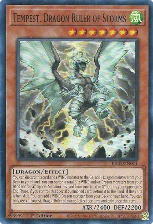 Tempest, Dragon Ruler of Storms [RA03-EN011] Super Rare | GnG Games