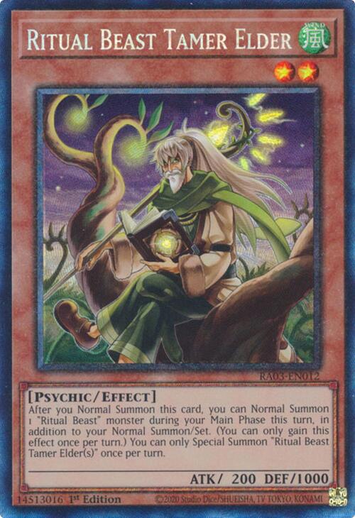 Ritual Beast Tamer Elder (CR) [RA03-EN012] Prismatic Collector's Rare | GnG Games