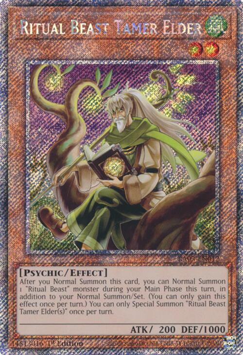 Ritual Beast Tamer Elder (Platinum Secret Rare) [RA03-EN012] Platinum Secret Rare | GnG Games