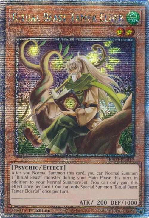 Ritual Beast Tamer Elder (Quarter Century Secret Rare) [RA03-EN012] Quarter Century Secret Rare | GnG Games