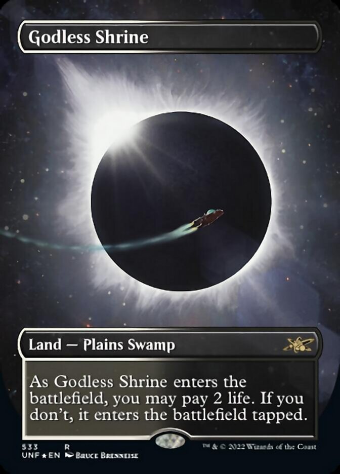 Godless Shrine (Borderless) (Galaxy Foil) [Unfinity] | GnG Games