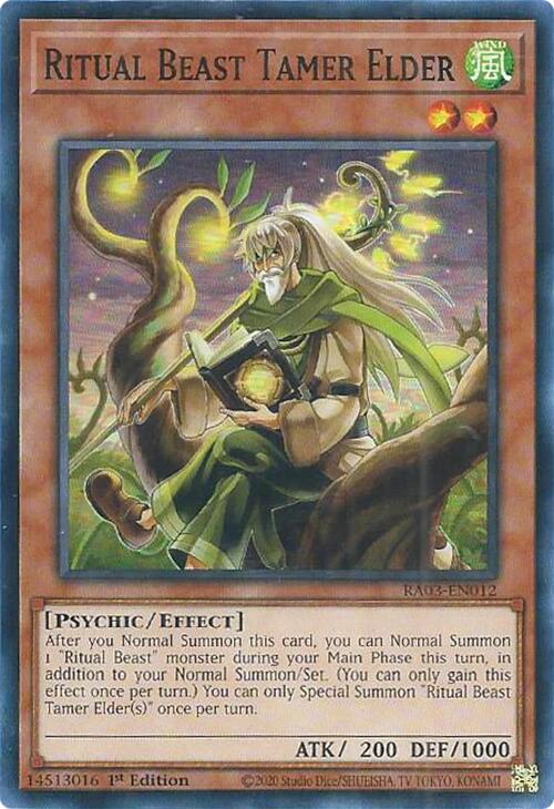 Ritual Beast Tamer Elder [RA03-EN012] Super Rare | GnG Games