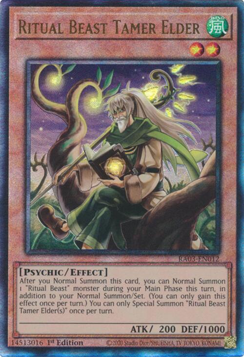 Ritual Beast Tamer Elder (UTR) [RA03-EN012] Prismatic Ultimate Rare | GnG Games