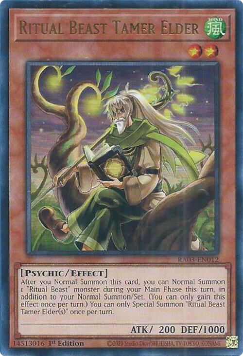 Ritual Beast Tamer Elder (UR) [RA03-EN012] Ultra Rare | GnG Games