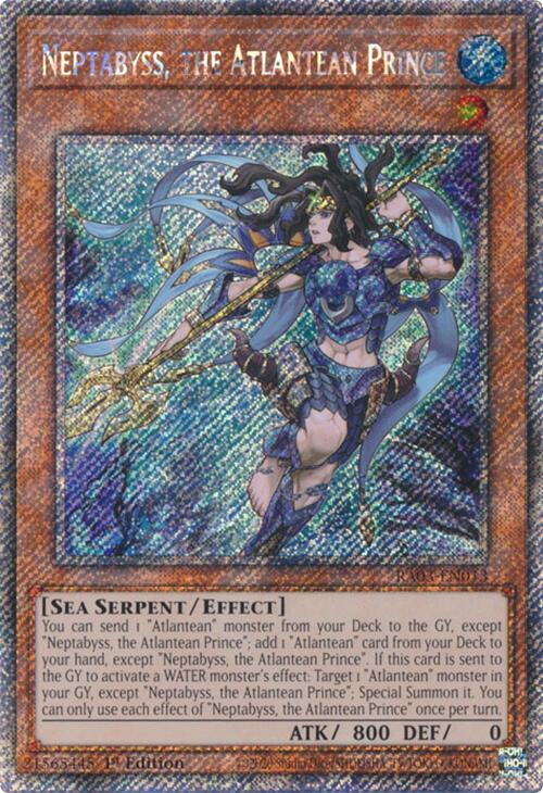 Neptabyss, the Atlantean Prince (Platinum Secret Rare) [RA03-EN013] Platinum Secret Rare | GnG Games