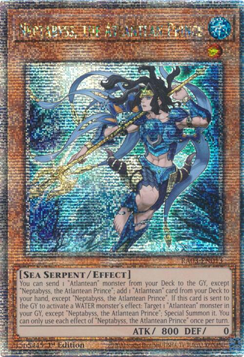 Neptabyss, the Atlantean Prince (Quarter Century Secret Rare) [RA03-EN013] Quarter Century Secret Rare | GnG Games