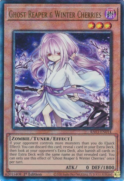 Ghost Reaper & Winter Cherries (Alternate Art) (PUR) [RA03-EN014] Prismatic Ultimate Rare | GnG Games