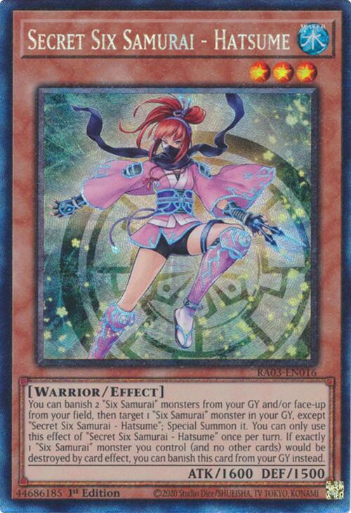 Secret Six Samurai - Hatsume (CR) [RA03-EN016] Prismatic Collector's Rare | GnG Games