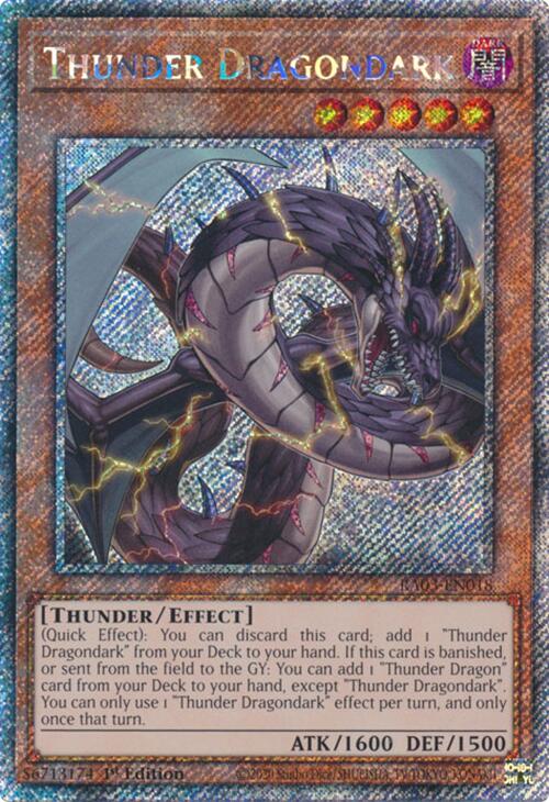 Thunder Dragondark (Platinum Secret Rare) [RA03-EN018] Platinum Secret Rare | GnG Games