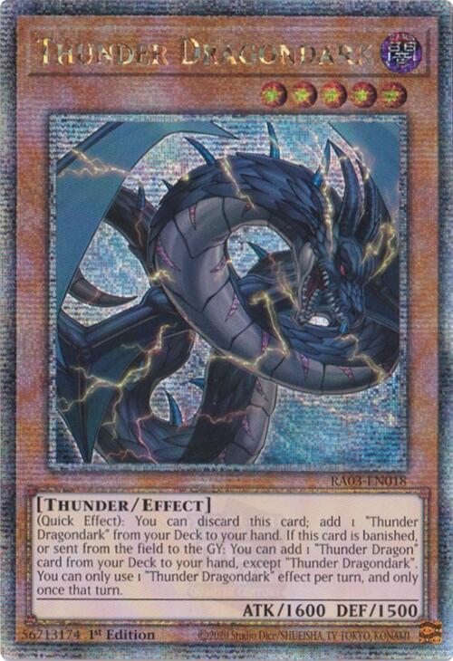 Thunder Dragondark (Quarter Century Secret Rare) [RA03-EN018] Quarter Century Secret Rare | GnG Games