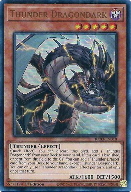 Thunder Dragondark (UR) [RA03-EN018] Ultra Rare | GnG Games