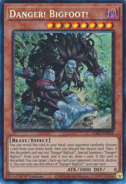 Danger! Bigfoot! (CR) [RA03-EN019] Prismatic Collector's Rare | GnG Games