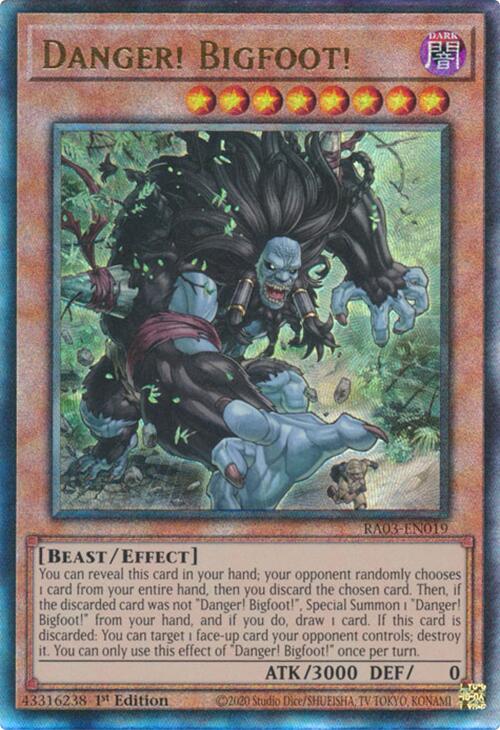 Danger! Bigfoot! (UTR) [RA03-EN019] Prismatic Ultimate Rare | GnG Games