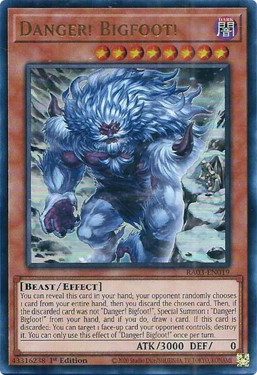 Danger! Bigfoot! (Alternate Art) (UR) [RA03-EN019] Ultra Rare | GnG Games