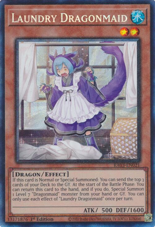 Laundry Dragonmaid (CR) [RA03-EN021] Prismatic Collector's Rare | GnG Games