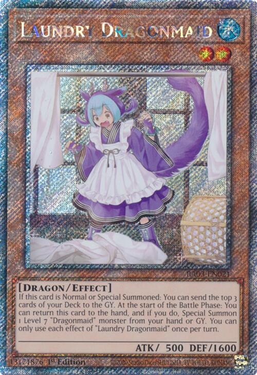 Laundry Dragonmaid (Platinum Secret Rare) [RA03-EN021] Platinum Secret Rare | GnG Games