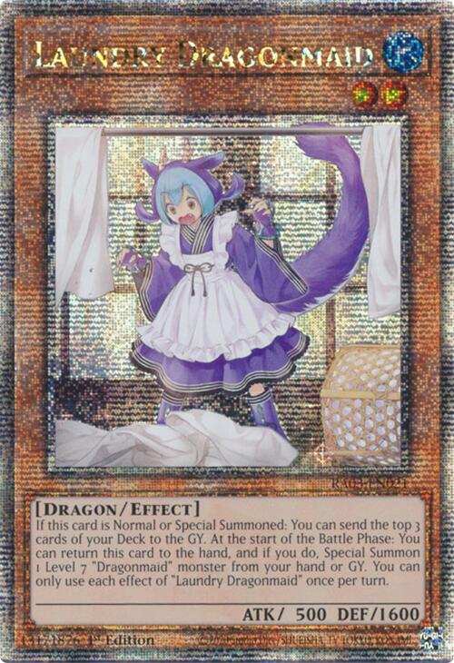 Laundry Dragonmaid (Quarter Century Secret Rare) [RA03-EN021] Quarter Century Secret Rare | GnG Games