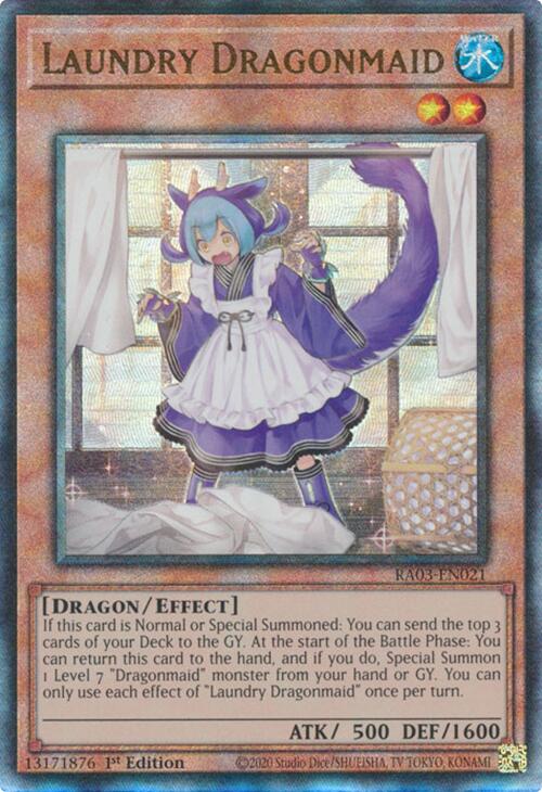 Laundry Dragonmaid (UTR) [RA03-EN021] Prismatic Ultimate Rare | GnG Games