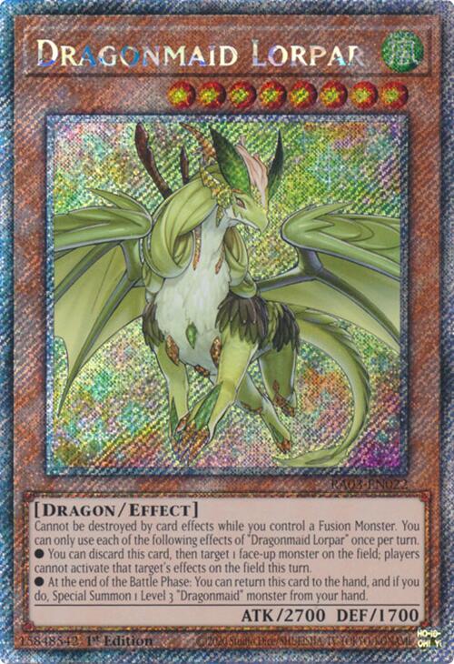 Dragonmaid Lorpar (Platinum Secret Rare) [RA03-EN022] Platinum Secret Rare | GnG Games