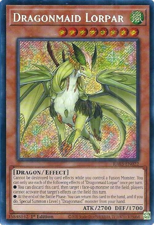 Dragonmaid Lorpar (Secret Rare) [RA03-EN022] Secret Rare | GnG Games