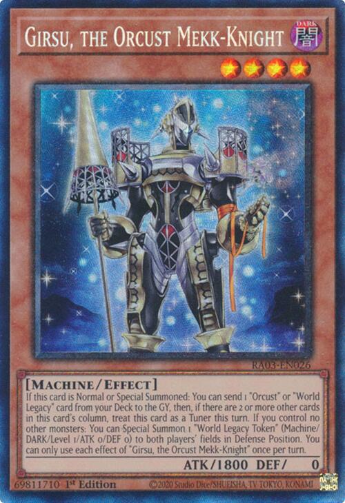 Girsu, the Orcust Mekk-Knight (CR) [RA03-EN026] Prismatic Collector's Rare | GnG Games