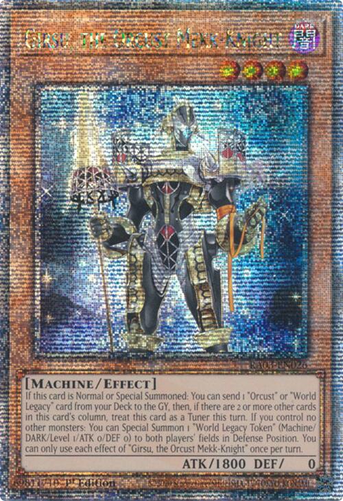 Girsu, the Orcust Mekk-Knight (Quarter Century Secret Rare) [RA03-EN026] Quarter Century Secret Rare | GnG Games