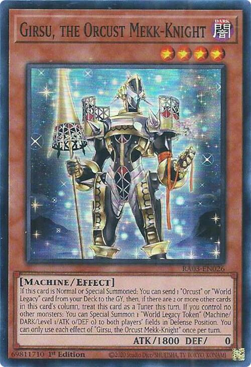 Girsu, the Orcust Mekk-Knight [RA03-EN026] Super Rare | GnG Games