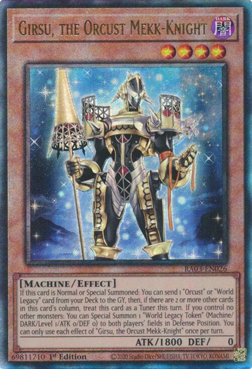 Girsu, the Orcust Mekk-Knight (UTR) [RA03-EN026] Prismatic Ultimate Rare | GnG Games