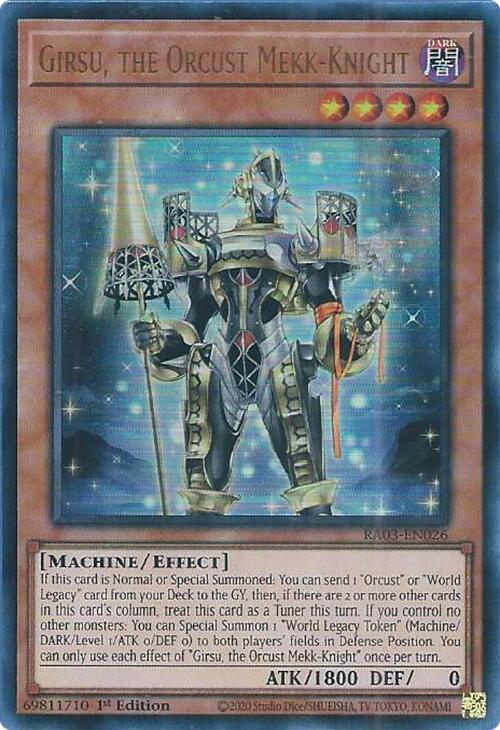 Girsu, the Orcust Mekk-Knight (UR) [RA03-EN026] Ultra Rare | GnG Games