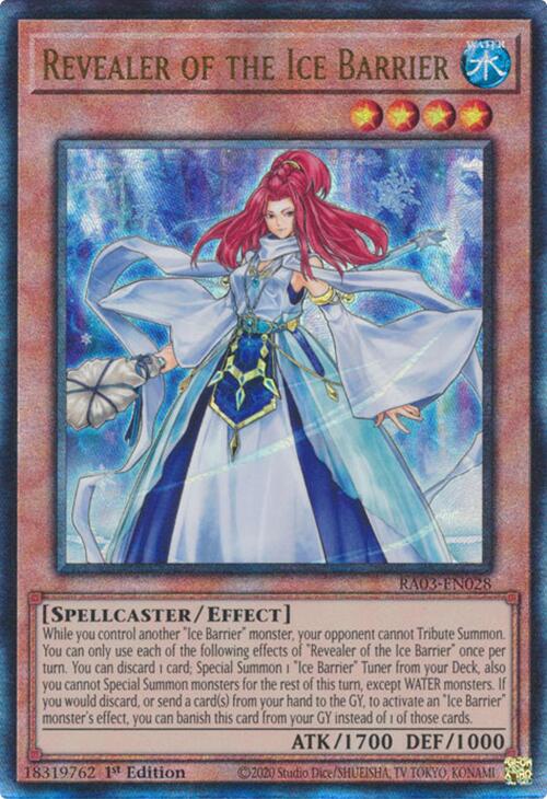 Revealer of the Ice Barrier (UTR) [RA03-EN028] Prismatic Ultimate Rare | GnG Games