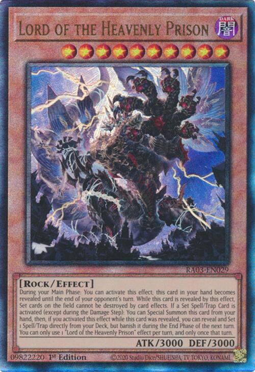 Lord of the Heavenly Prison (UTR) [RA03-EN029] Prismatic Ultimate Rare | GnG Games