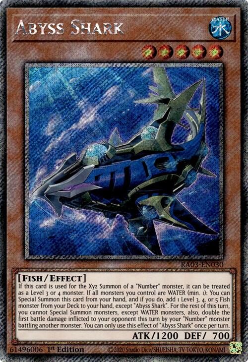 Abyss Shark (Platinum Secret Rare) [RA03-EN030] Platinum Secret Rare | GnG Games