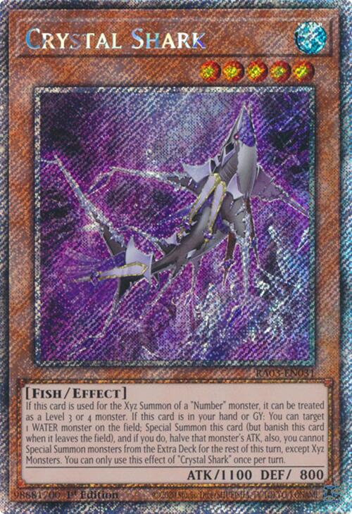 Crystal Shark (Platinum Secret Rare) [RA03-EN031] Platinum Secret Rare | GnG Games