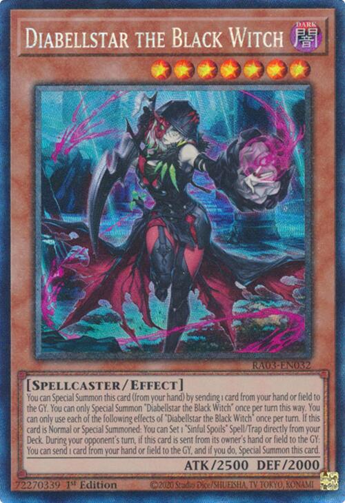 Diabellstar the Black Witch (CR) [RA03-EN032] Prismatic Collector's Rare | GnG Games