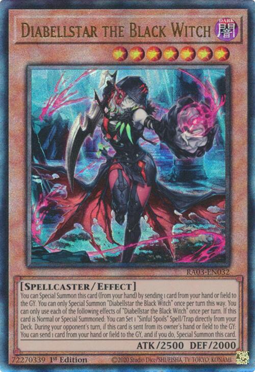 Diabellstar the Black Witch (UTR) [RA03-EN032] Prismatic Ultimate Rare | GnG Games