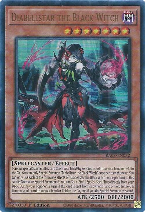 Diabellstar the Black Witch (UR) [RA03-EN032] Ultra Rare | GnG Games