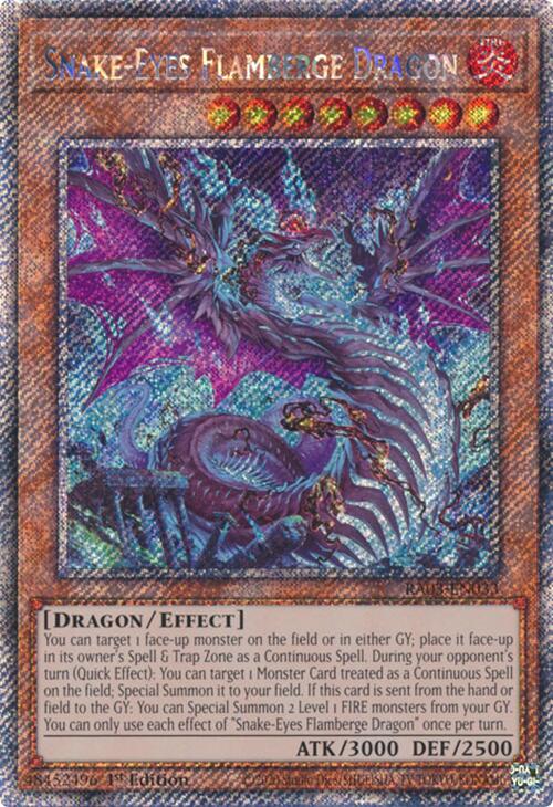 Snake-Eyes Flamberge Dragon (Platinum Secret Rare) [RA03-EN033] Platinum Secret Rare | GnG Games