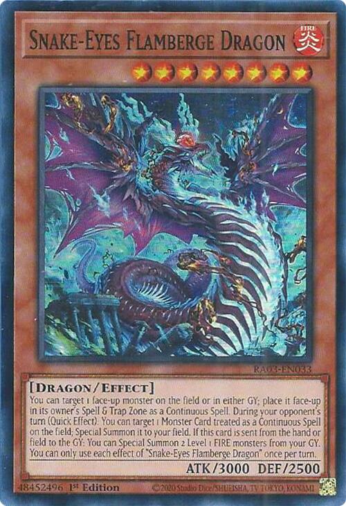 Snake-Eyes Flamberge Dragon [RA03-EN033] Super Rare | GnG Games