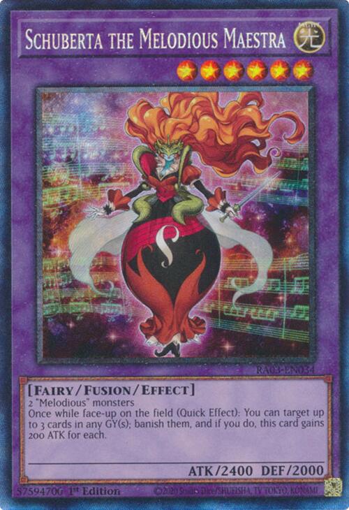 Schuberta the Melodious Maestra (CR) [RA03-EN034] Prismatic Collector's Rare | GnG Games