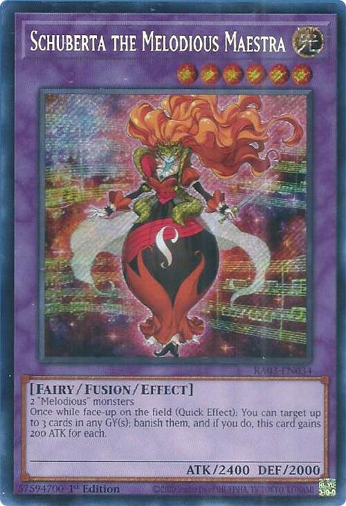 Schuberta the Melodious Maestra (Secret Rare) [RA03-EN034] Secret Rare | GnG Games