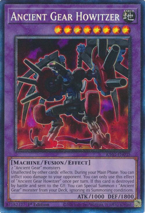 Ancient Gear Howitzer (CR) [RA03-EN035] Prismatic Collector's Rare | GnG Games