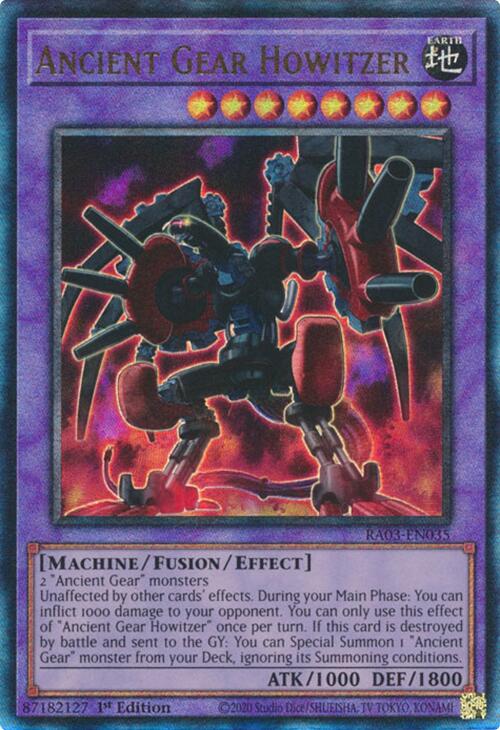 Ancient Gear Howitzer (UTR) [RA03-EN035] Prismatic Ultimate Rare | GnG Games