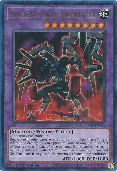 Ancient Gear Howitzer (UR) [RA03-EN035] Ultra Rare | GnG Games