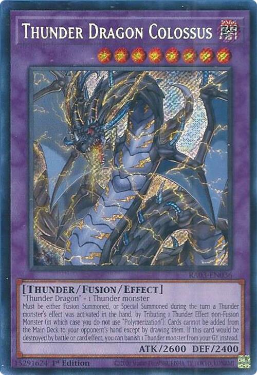 Thunder Dragon Colossus (Secret Rare) [RA03-EN036] Secret Rare | GnG Games