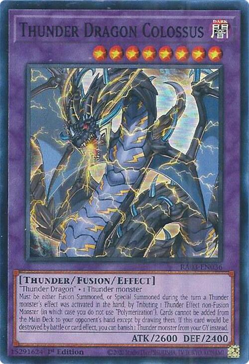 Thunder Dragon Colossus [RA03-EN036] Super Rare | GnG Games